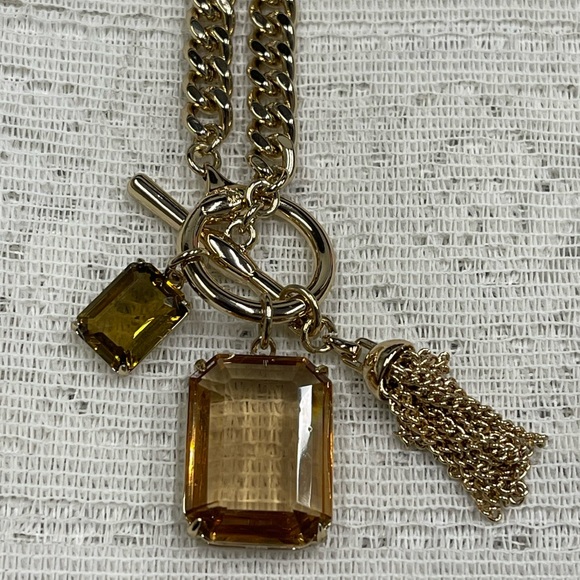Lauren Ralph Lauren Fashion Curb Chain with Pendant - Picture 1 of 4